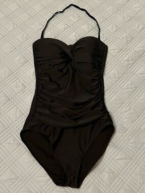 Ocean Blues Women’s Black One-Piece Swimsuit, Size Small